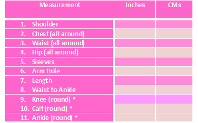 Shalwar Kameez Measurement Guide, Salwar Kameez Size Chart Help  Sewing  measurements, Paper cutting patterns, Dress sewing patterns