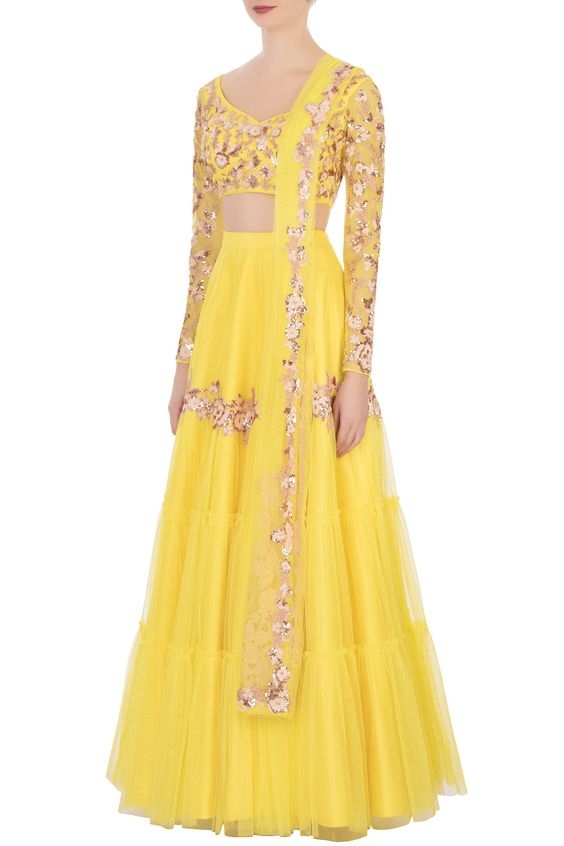 Buy Yellow Color Lehenga Online on Fresh Look Fashion