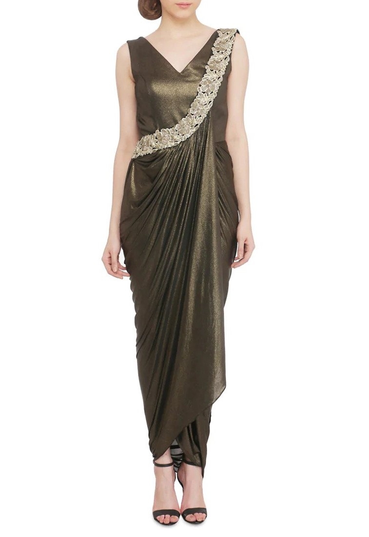 Buy Golden Color Dhoti Dress Online on Fresh Look Fashion