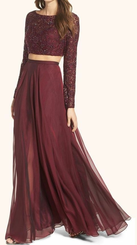 Maroon 2025 color skirt