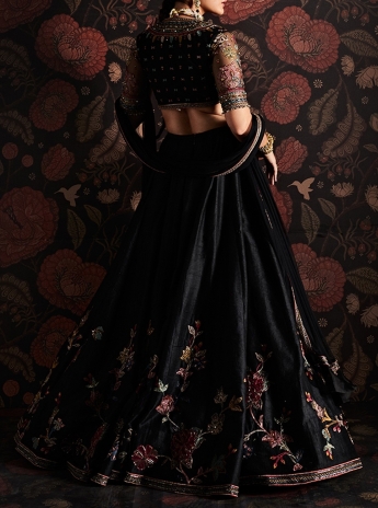 Black Color Lehenga