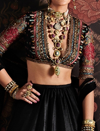 Black Color Lehenga