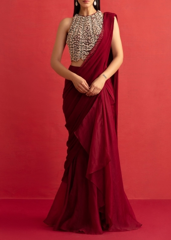 designer saree gown online