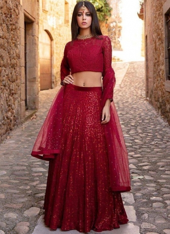 Red Color Lehenga