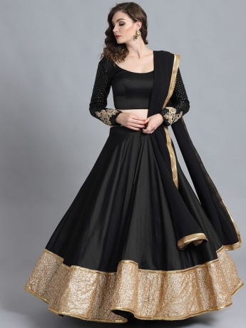 Black Color Lehenga