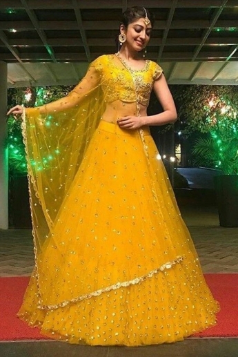 Yellow Color Lehenga