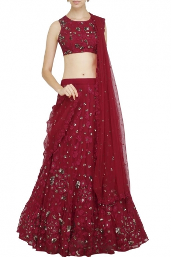 Red Color Lehenga