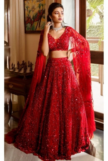 Red Color Lehenga