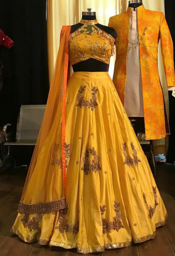 Yellow Color Lehenga