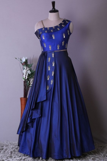 Blue Color Gown