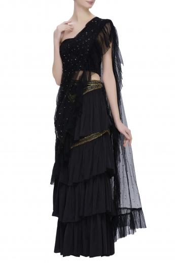 Trending black color designer lehenga choli for stylish look buy now –  Joshindia