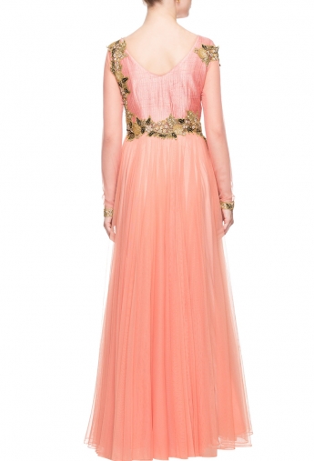 Peach Color Gown