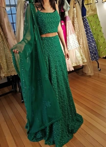 Green Color Lehenga