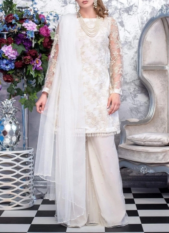 Women Designer Indian Handmade Wedding Party Wear Kurti Palazzo Dupatta  Dress | eBay