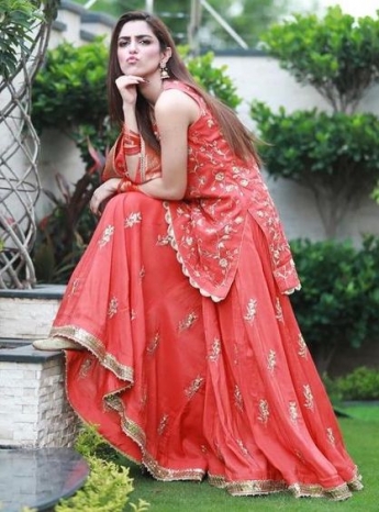 Red Color Sharara Suit