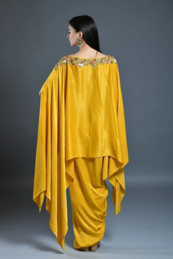 Yellow Dhoti Dress