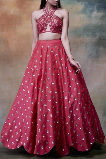 Shragav Trendy Self Design Stitched Lehenga & Crop Top - Buy Shragav Trendy  Self Design Stitched Lehenga & Crop Top Online at Best Prices in India |  Flipkart.com