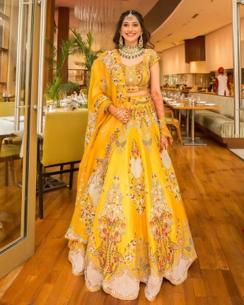 Yellow Color Lehenga