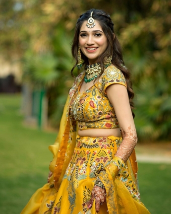 Yellow Color Lehenga