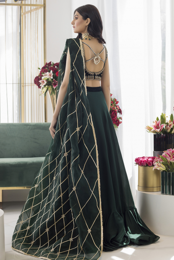 Green Color Lehenga