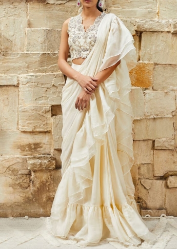 Trending Ruffle Saree Designs for the New Age Bridesmaids