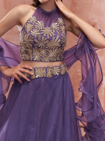 Purple Lehenga Lehenga Set