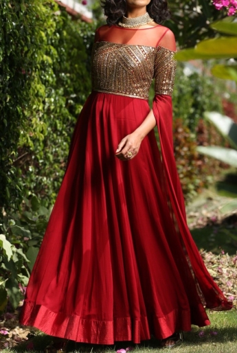 Party wear new sales design gown