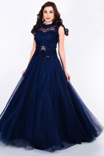 Blue Color Gown